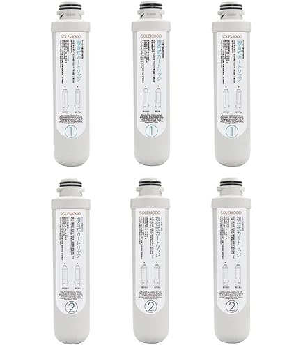 SOLEMOOD ウォーターサーバー 専用カートリッジ ① ② ③ セット Amazon | SOLEMOOD カートリッジセット ROカートリッジ (PP綿＋活性炭